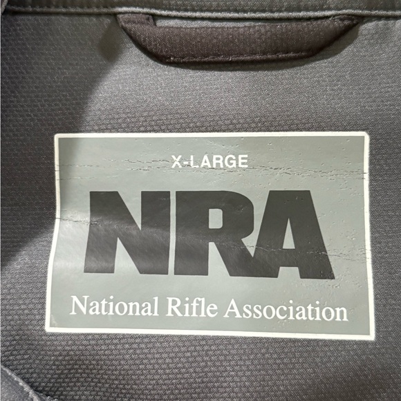 NRA Men’s Soft Shell Jacket Full Zip Black And Grey Size XL - Picture 3 of 9